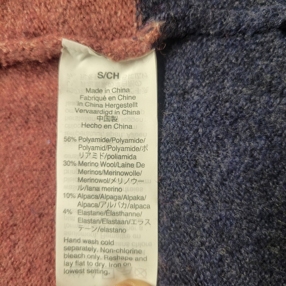 Madewell Kent Striped Cardigan Sweater in Coziest Yarn Colorblock Alpaca Blend S - Picture 6 of 8